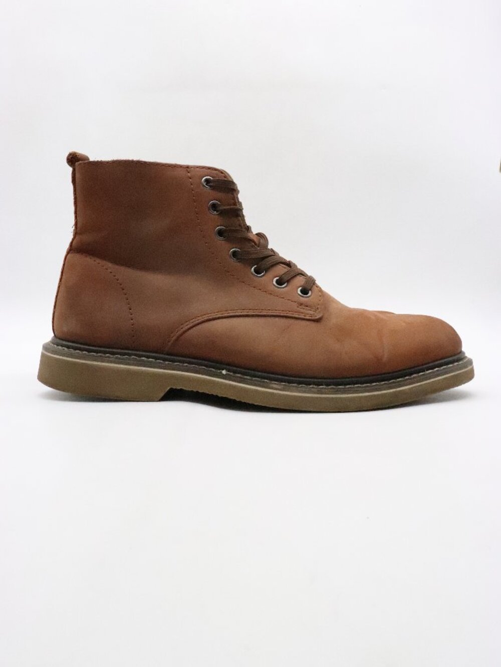 Golden Fox Boot Men's Size 9.5 Brown Leather Work Combat Slip Resistant